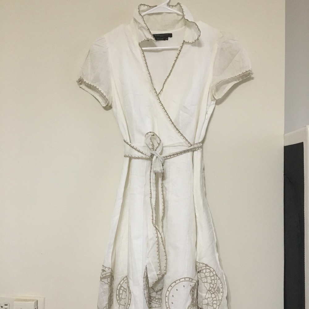BCBG Sheer White/Cream dress